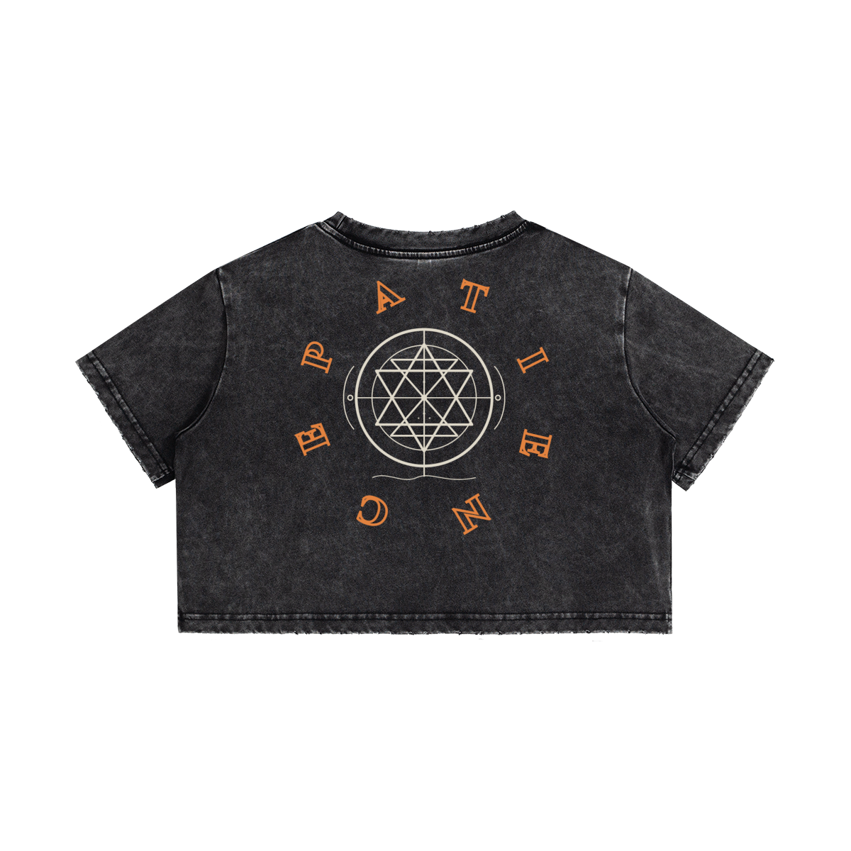 Patience — Crop Top — exact back mockup