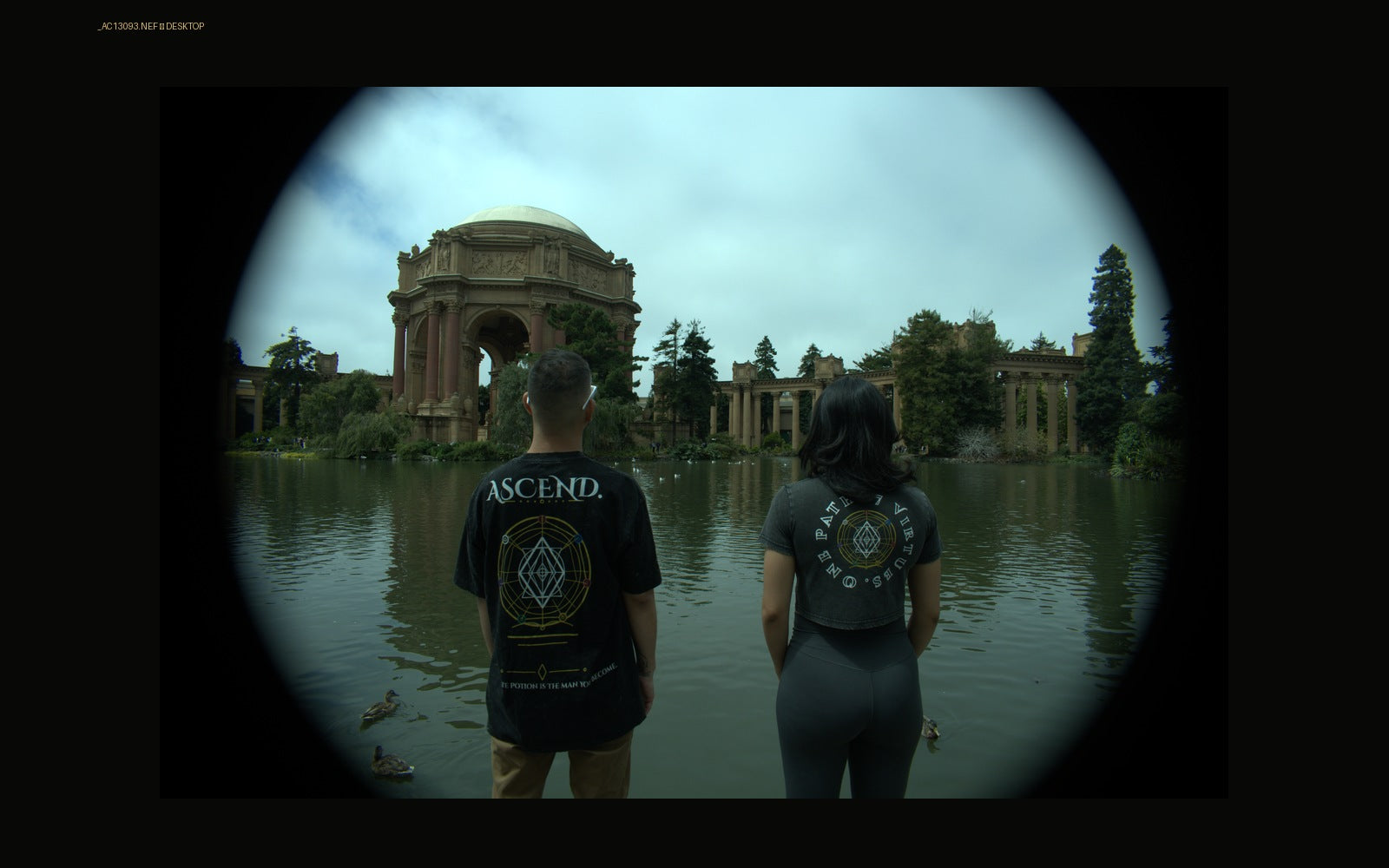 Two figures carrying the DeadAlchemy House philosophy